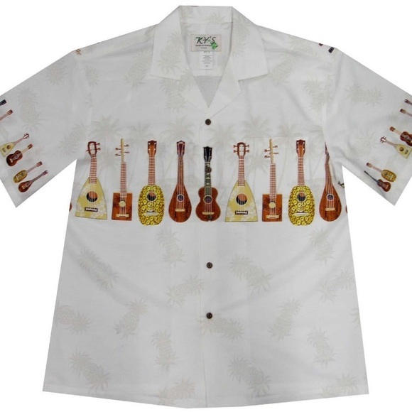 UKULELE COLLECTION‎ HAWAIIAN SHIRT size L - Picture 1 of 6